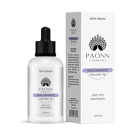 Niacinamide Face Serum 10% + Zinc 1% (1.01 fl. oz.), Hydrating Facial Serum for Radiant Skin, Pore Minimizer, Oil Control, Vitamin B3, Skin Texture Enhancer