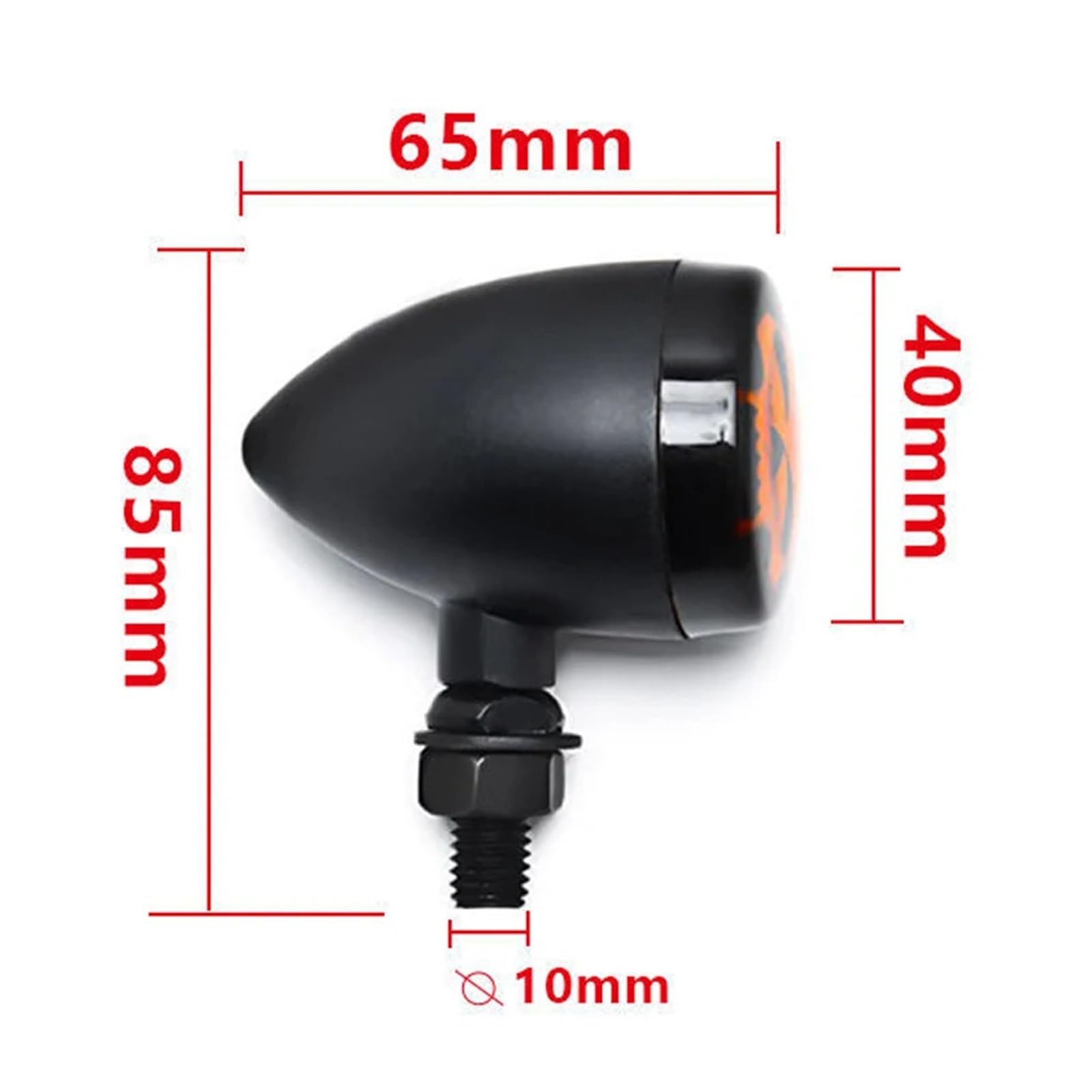 Indicatore di direzione a LED per moto 10mm 12V Indicatoris Motos