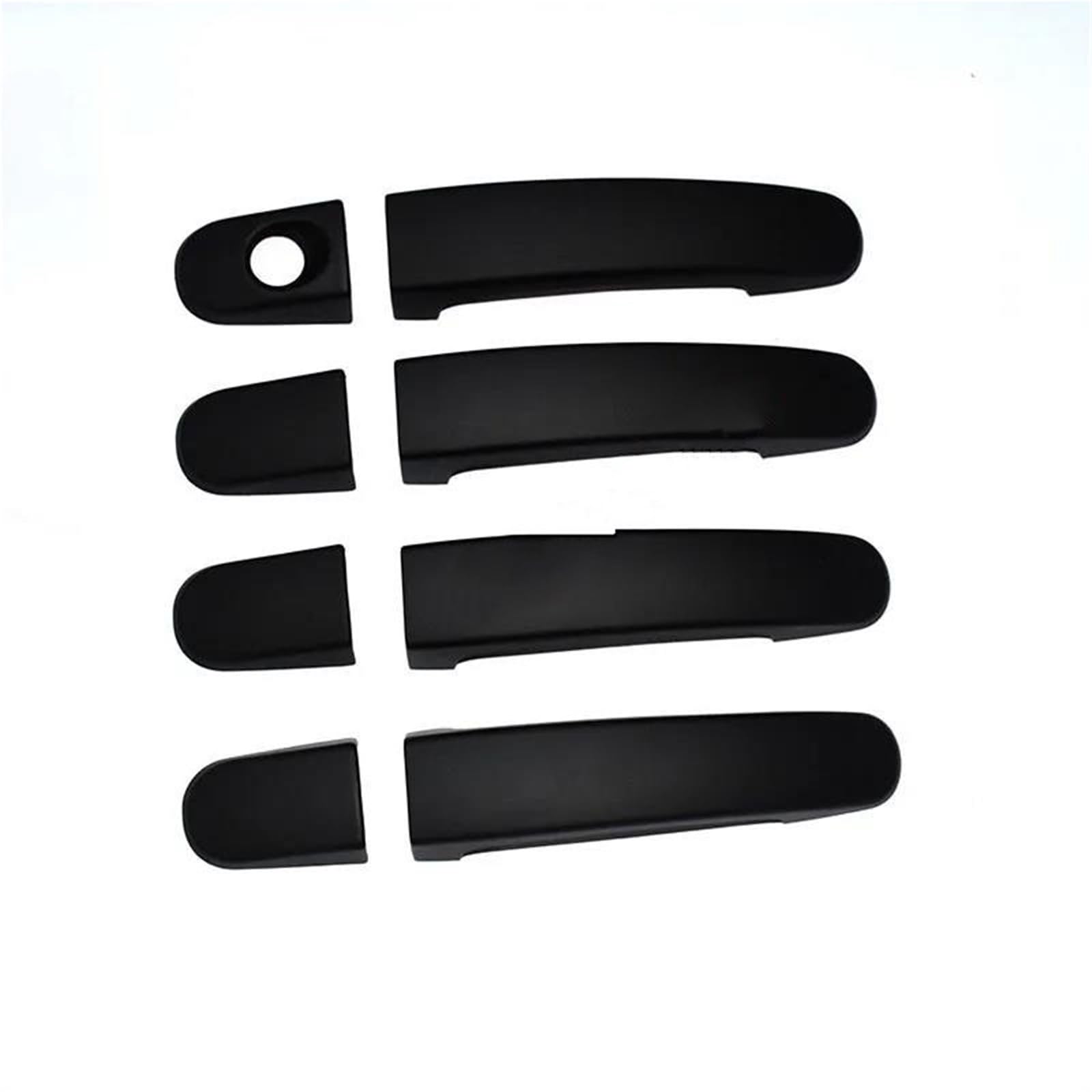 JTWMTY Car Door Handle Cover Accessories for Ford for Everest for Ranger T7 2017 Bowl Frame(Black)