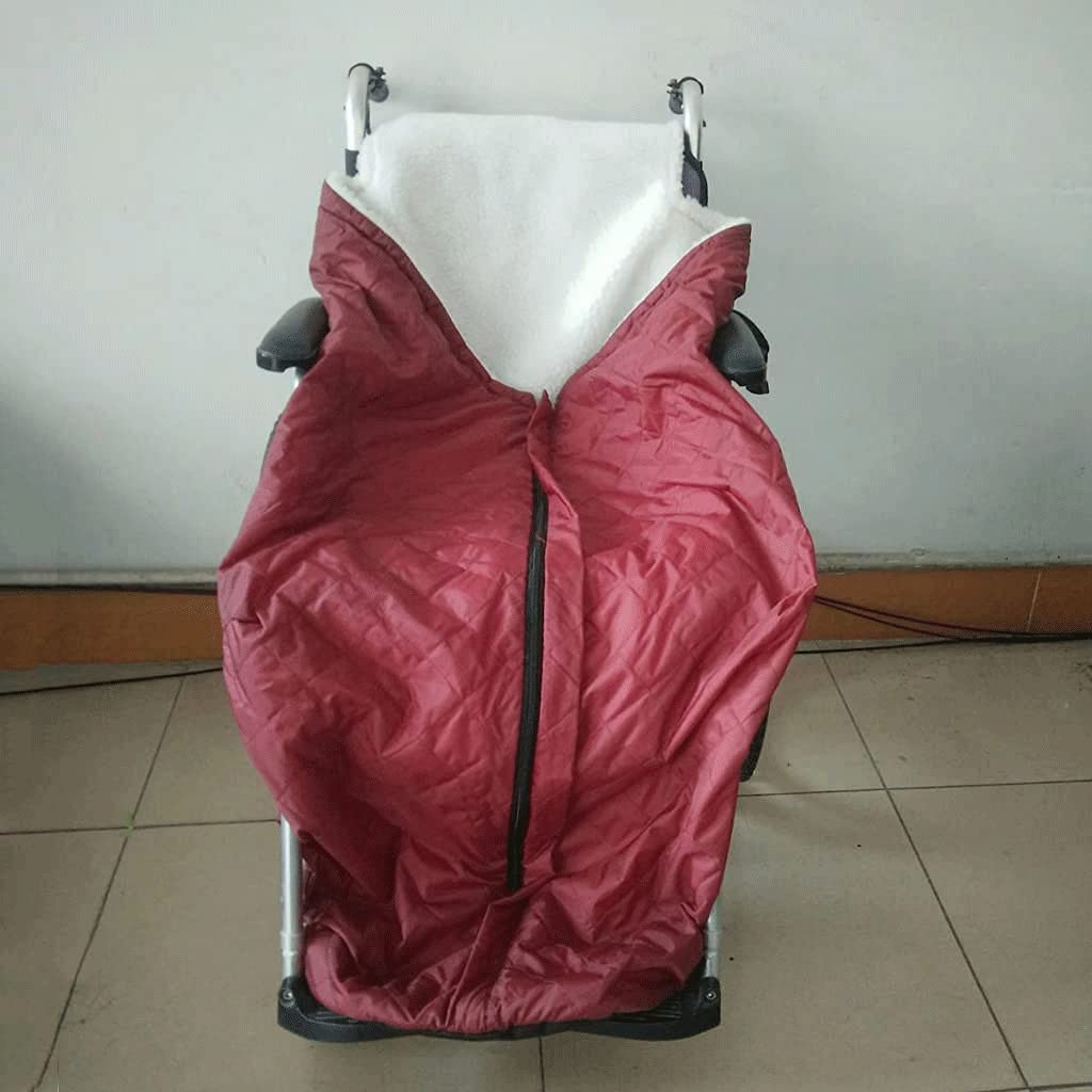 Manta térmica para Silla de Ruedas, Saco de Invierno para piernas, pies y Espalda para Personas Mayores discapacitadas.