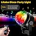Litake Party Lights,Strobe Lights for Parties,Sound Activated Disco Ball Lights with Remote,RGB 7 Colors Changing Disco DJ Lights for Home Party Room Dance Club Xmas Birthday Wedding Show -2 Packs