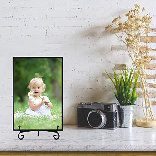 Teamkio 4 Pack Improved Anti-Slip 8 Inch Plate Holder Display Stand, Picture Frame Holder Stand, Easel Display Stand, Book Display Stand #TOP6