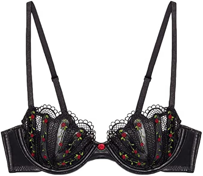 Savage x Fenty Womens Renaissance Rose Unlined Demi Bra