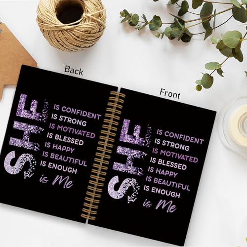 Cadeaux pour femmes et filles avec ce carnet de notes à spirales violet