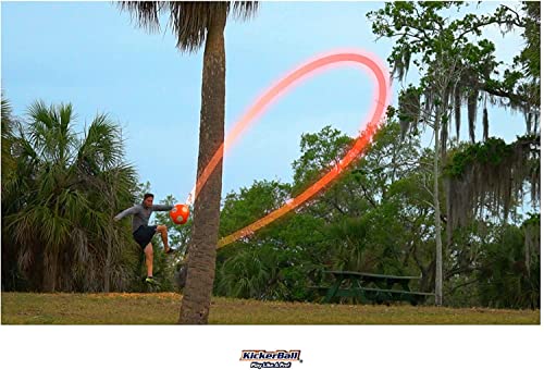 Kickerball - Curve And Swerve Soccer Ball/Football Toy - Kick Like The Pros, Great Gift For Boys And Girls - Perfect For Outdoor & Indoor Match Or Game (Orange) #TOP6