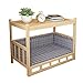 ZLI Lettini per Cani Letto Rialzato in Legno - Cani di Taglia Media di Taglia Piccola, Lettini per Giochi e Riposo per Animali Domestici con Tappetino, Spazio Spazioso (Size : M 60×45×65cm)