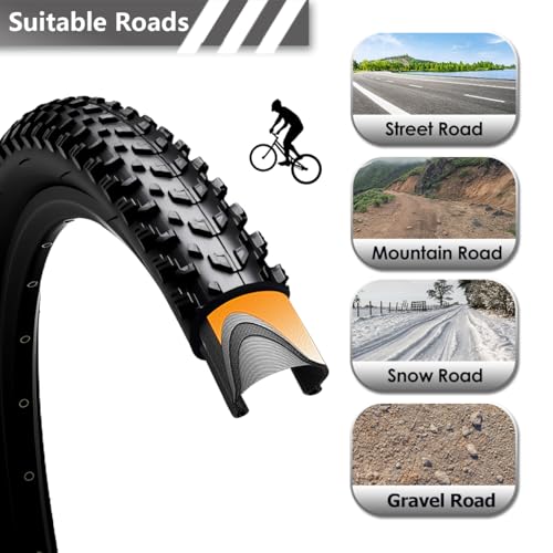 26/27.5/29×2.10 Mountain Bike Tires Strong Grip Bicycle