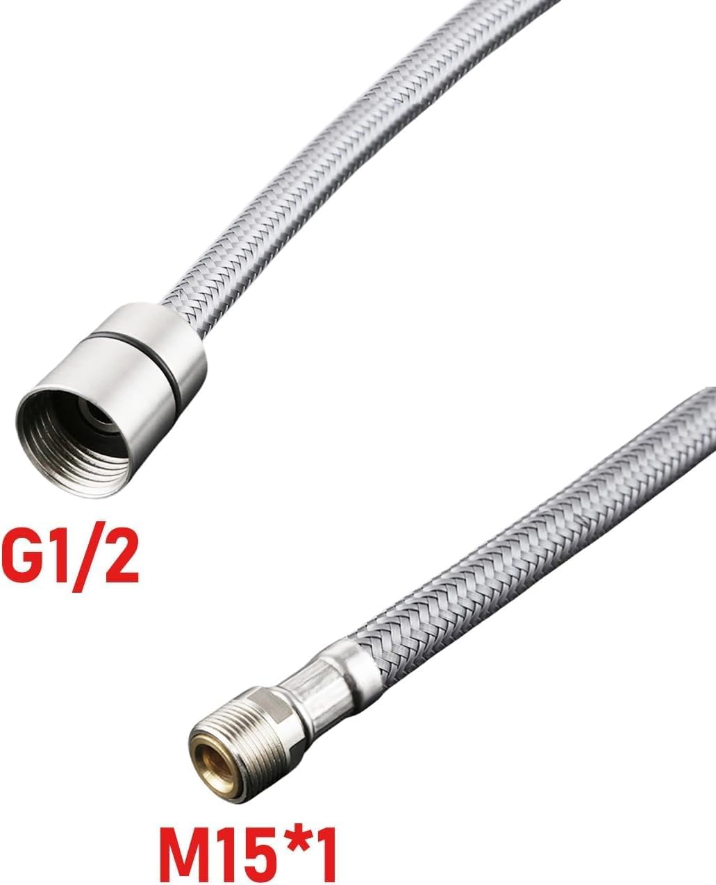 Spray Hose for Kitchen Faucets, Pull Down Replacement, Kitchen Sink Faucet Pull-Out Spray Replacement Hose， 59-inch Chrome Finish