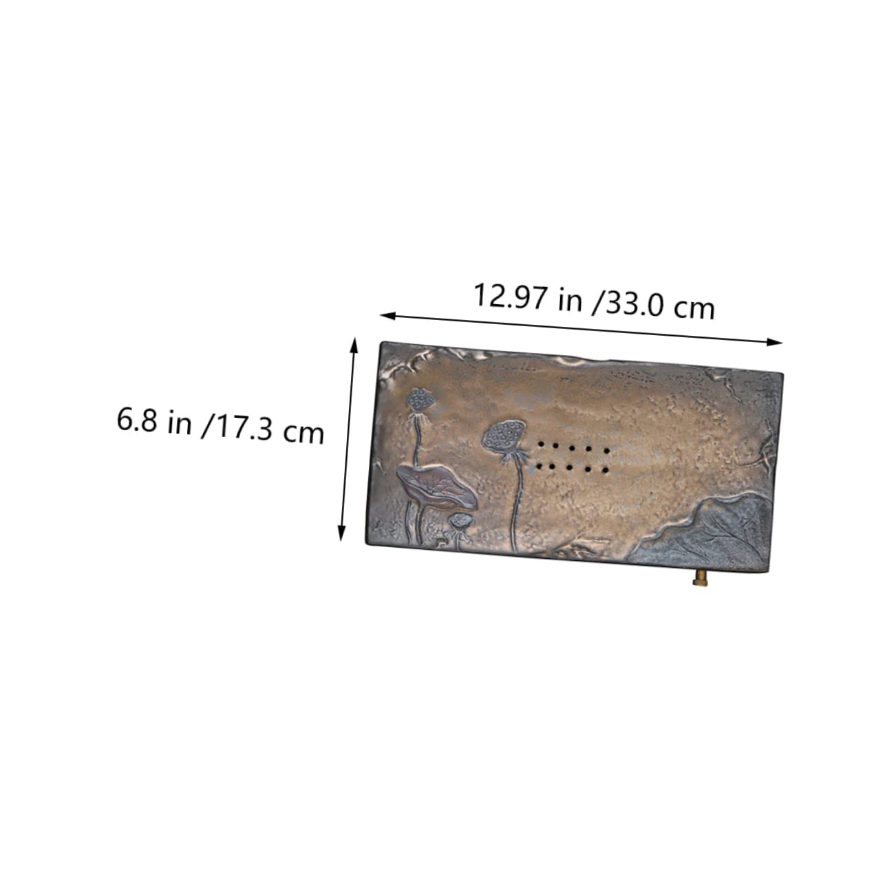 BESTonZON Taca Do Herbaty Taca Do Robienia Herbaty Uchwyt Na Filiżankę Herbaty Ceramiczna Taca Do Serwowania Herbaty Ozdobny Stolik Do Herbaty Bandejas Decorativas Antyczny Ceramika Kubek