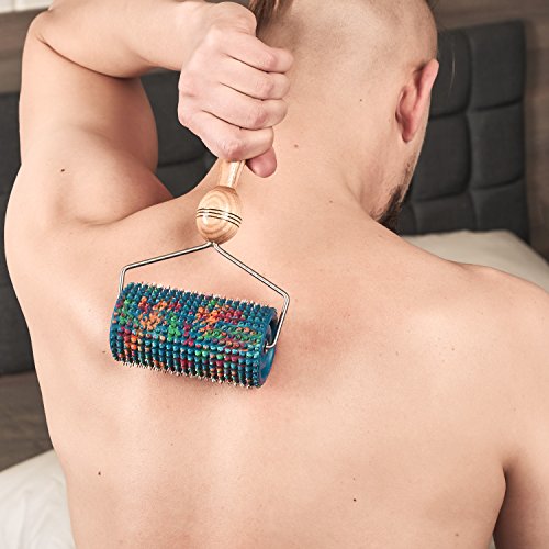 LYAPKO Big Roller Massager 5.0 AG Acupressure 570 Needles. for Acupuncture on All Larger Areas of The Body. Unique Patented Applicator Therapy Self Dynamic Massage Tool.