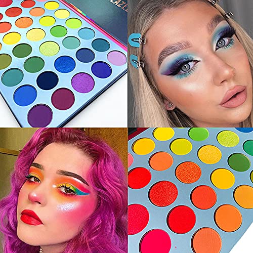 Beauty Glazed 39 Colors Eyeshadow Powder Palette Glitter Shiny Golden Eyeshadow Highly Pigmented Shimmer & Matte Metallic Waterproof Smooth Powder Natural Brilliant Eye Makeup Palettes - Image 3