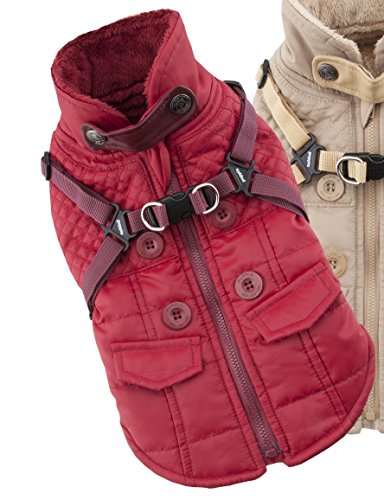 Puppia PAQD-VT1463 Wilkes, Wintermantel, M, rot
