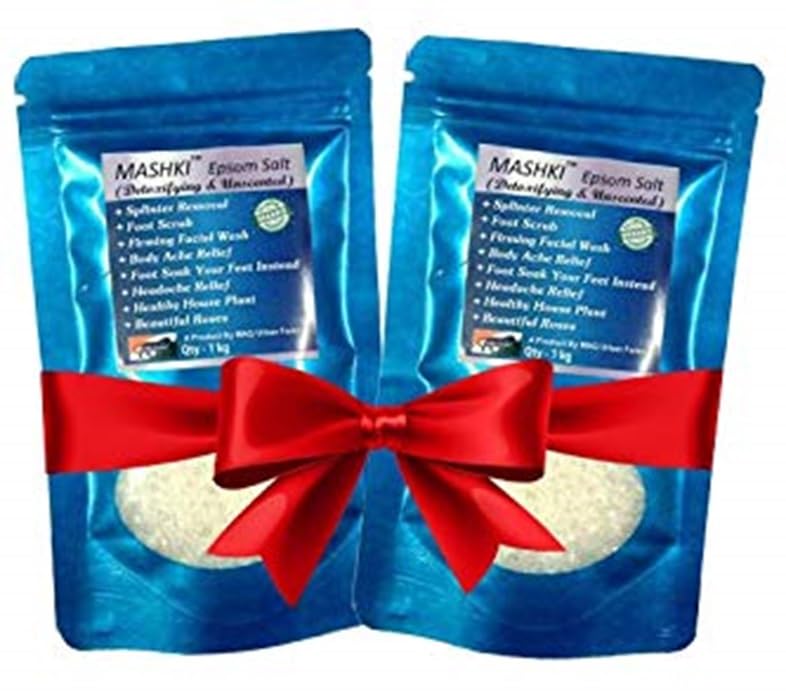 Epsom Salt - Magnesium Sulphate For Relaxation Muscle Relief, Relives Aches & Pain For Bathing - 1 kg x 2 nos (2)-image-48