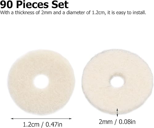 Miniatura 2 de Arandela de piano, teclado de piano, arandelas de fieltro, riel de equilibrio, perforaciones de riel de equilibrio, accesorio de reparación de