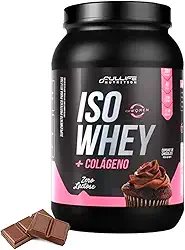Whey Isolado Sem Lactose Com Colageno e Zero Açúcar 907g (907g, Chocolate)