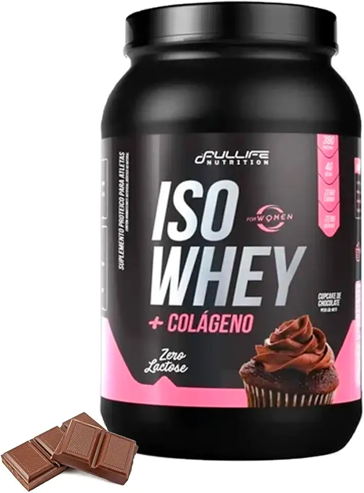 Whey Isolado Sem Lactose Com Colageno e Zero Açúcar 907g (907g, Chocolate)