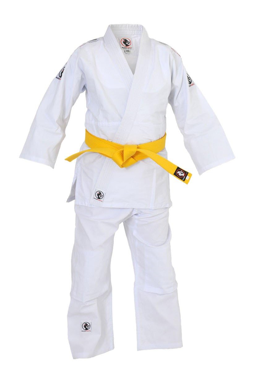 BUDOFIGHT Kimono de judo Initiation avec bande blanc