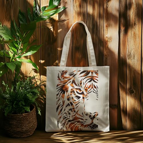 MAYJOYDIY 4 Stück Wildtier Tiere Schablonen Tiger Löwe Wolf Adler Malschablonen 29.7×21cm mit Pinsel Wiederverwendbare Tier Schablonen für Handwerk auf Fenster Holz Wand Home Decor