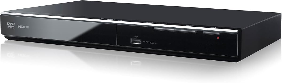 Panasonic DVD Player with Dolby Digital Sound, 1080p HD Upscaling for DVDs, HDMI and USB Connections - DVD-S700 (Black)
