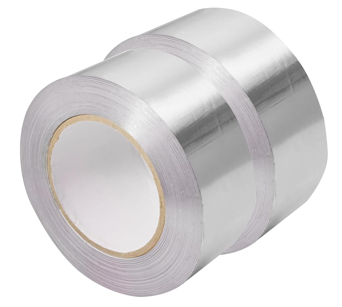 Orion Stationery Aluminum Foil Tape | 2 Rolls of 48mm x 15M | Heat UV Resistant | Adhesive Insulation | Waterproof, HVAC Repair, Sealing Ducts, Ductwork, and Pipes Repairing, Repairs, SIlver