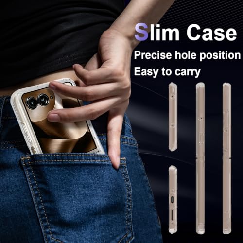 Image of Case for Motorola Razr Ultra 2026 /Razr Ultra 2025, Military Grade Drop Protection Phone Case, Yellowing Resistant, Anti-Scratch Hard PC Back, Shockproof Ultra-Thin Protective Cover, Clear