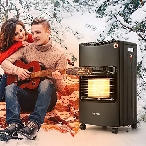 Panven LQH002M Outdoor Propane Patio Heater, 18,000 BTU Portable LP