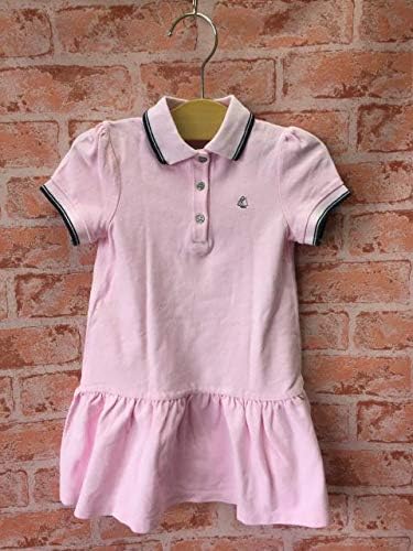 Amazon Co Jp Petit Bateau プチバトー ワンピース 5ans 110cm ピンク チャコール 鹿の子地 綿100 半袖 夏物 ポロワンピース 女の子 S ホビー 通販