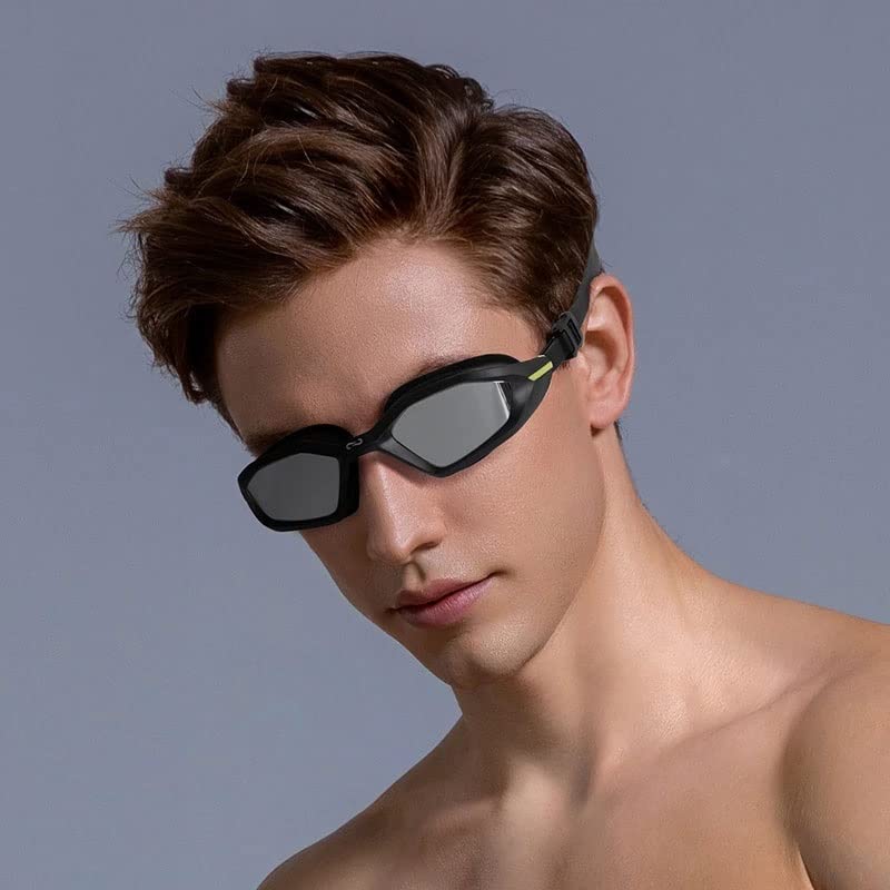 Lunettes de natation anti-buée étanches en silicone pour la compétition