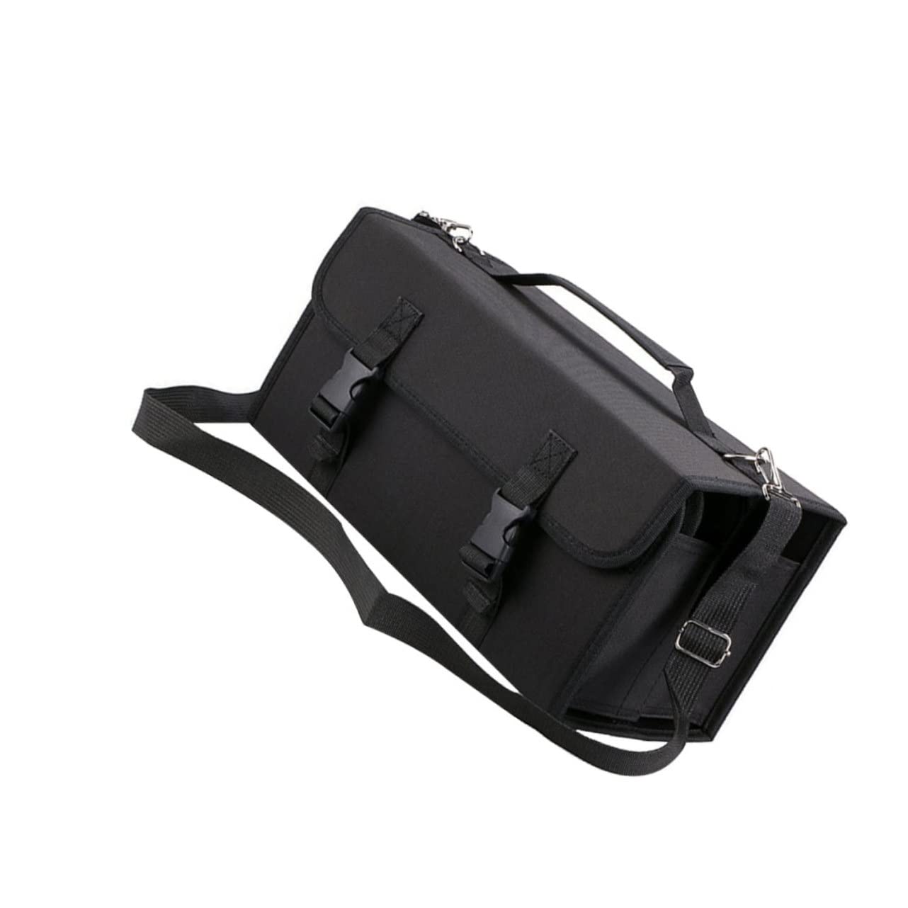 Borsa Porta Pennarelli Scomparti con Tracolla e Cerniera Custodia Porta Penne e Oggetti Adatta per Tavolo o Armadietto