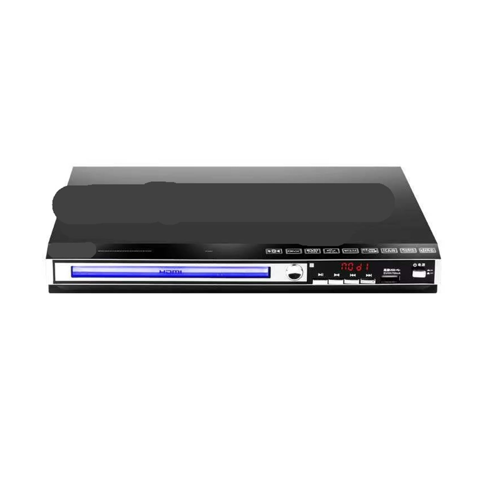 Dcdcd One Color Home Dvd Player - Bluetooth Usb 5.0 Evd Vcd Cd Player With Pal/Ntsc/Auto 2 Channel Audio Game
