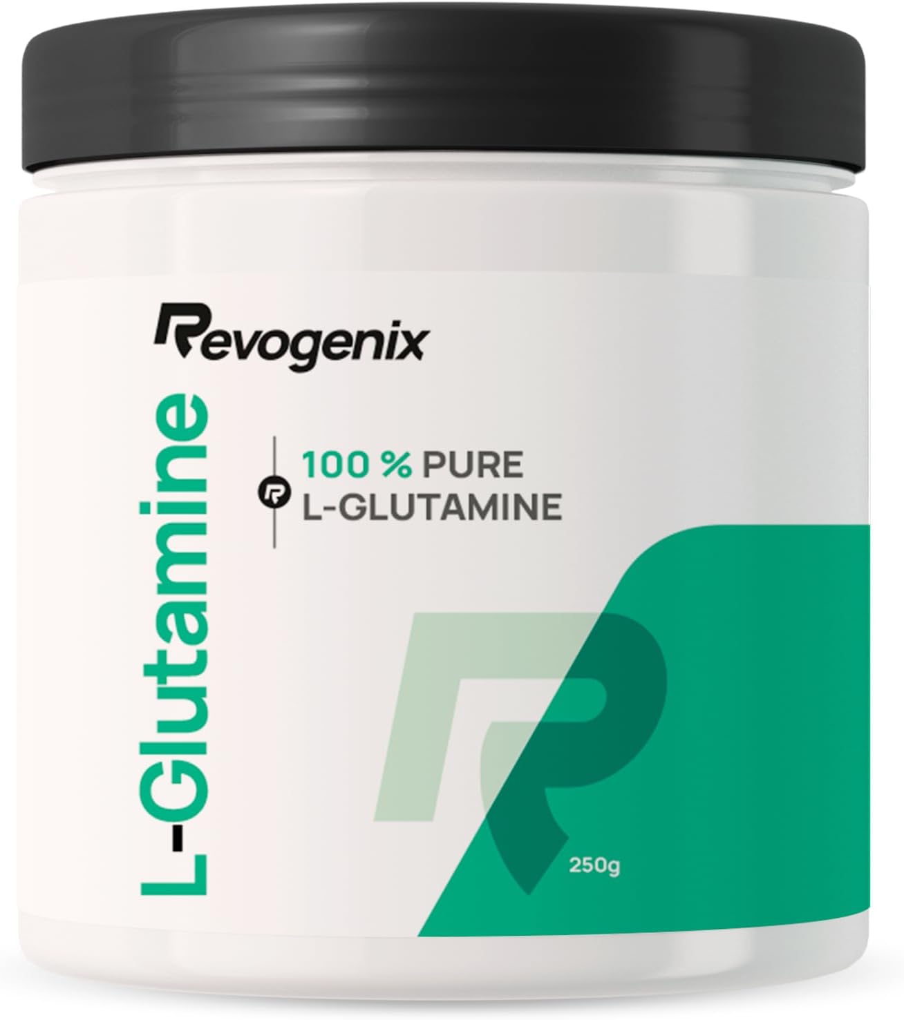 Glutamine | 100% Pure L-Glutamine Powder | 250g | Muscle Recovery, Intestinal Health & Immunity | 50 Servings of 5g | Vegan Amino Acid & Excipient-Free | Sugar Free | Revogenix Glutamine | 100% Pure L-Glutamine Powder | 250g | Muscle Recovery, Intestinal Health & Immunity | 50 Servings of 5g | Vegan Amino Acid & Excipient-Free | Sugar Free | Revogenix