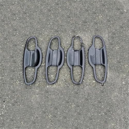 Manija de puerta de fibra de carbono ABS, cubierta embellecedora para Kia Sportage