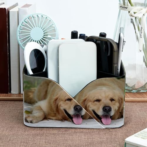 Organiseur de bureau pour chien avec 4 compartiments et porte-crayons intégré - 7