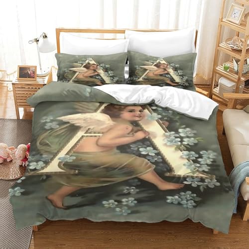 Housse de couette lit simple 140x200cm en microfibre imprimée 3D