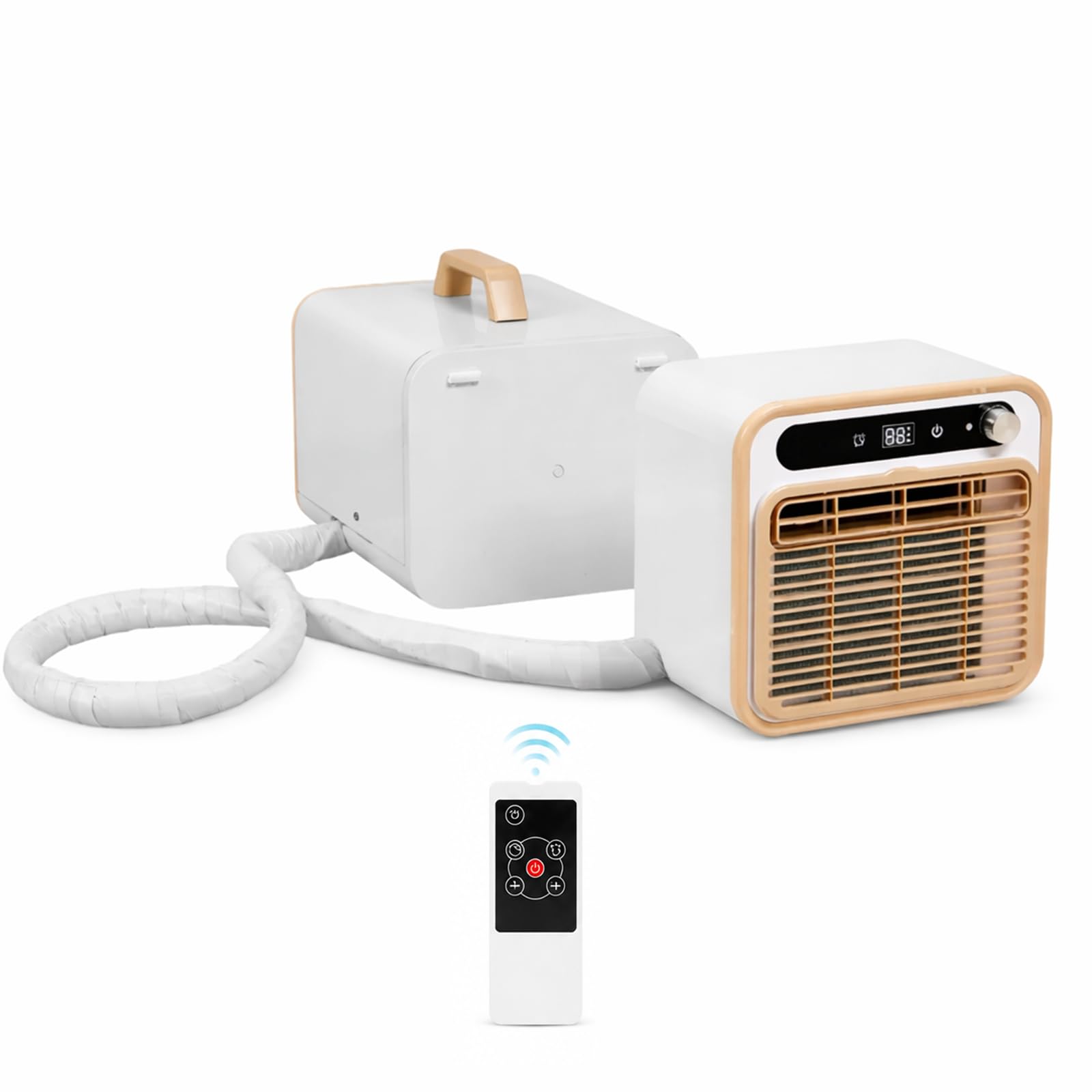 MESCXTY 5000 BTU Portable Air Conditioner, Camping Conditioner 2m | Split Structure, No Water Needed Tent AC Unit & for Room Office Outdoor, with 1m/1.5m/2m Connecting Pipe