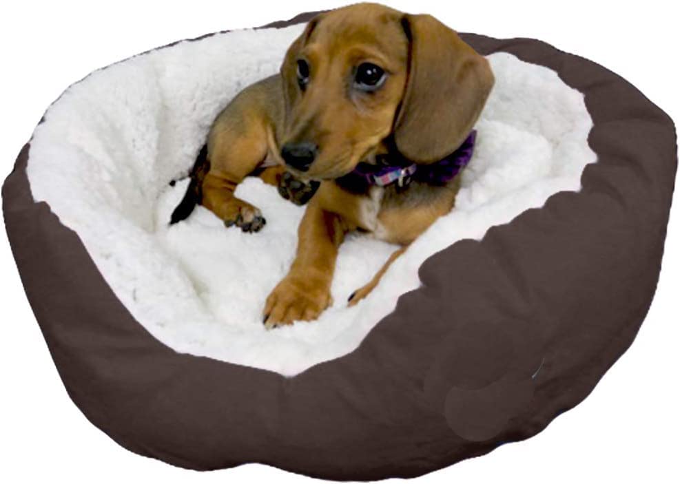 slatters be royal store Luxury Puppy & Cat Sleeping Sofa Bed | Puppies & CAT Pet Bed Only for Small Dogs Washable Couch Super Soft Fluffy for Indoor Cats (Brown) (Small Size : 68 * 68 * 20 CM.) (B0C2KYNXHR) Amazon Price History, Amazon Price Tracker