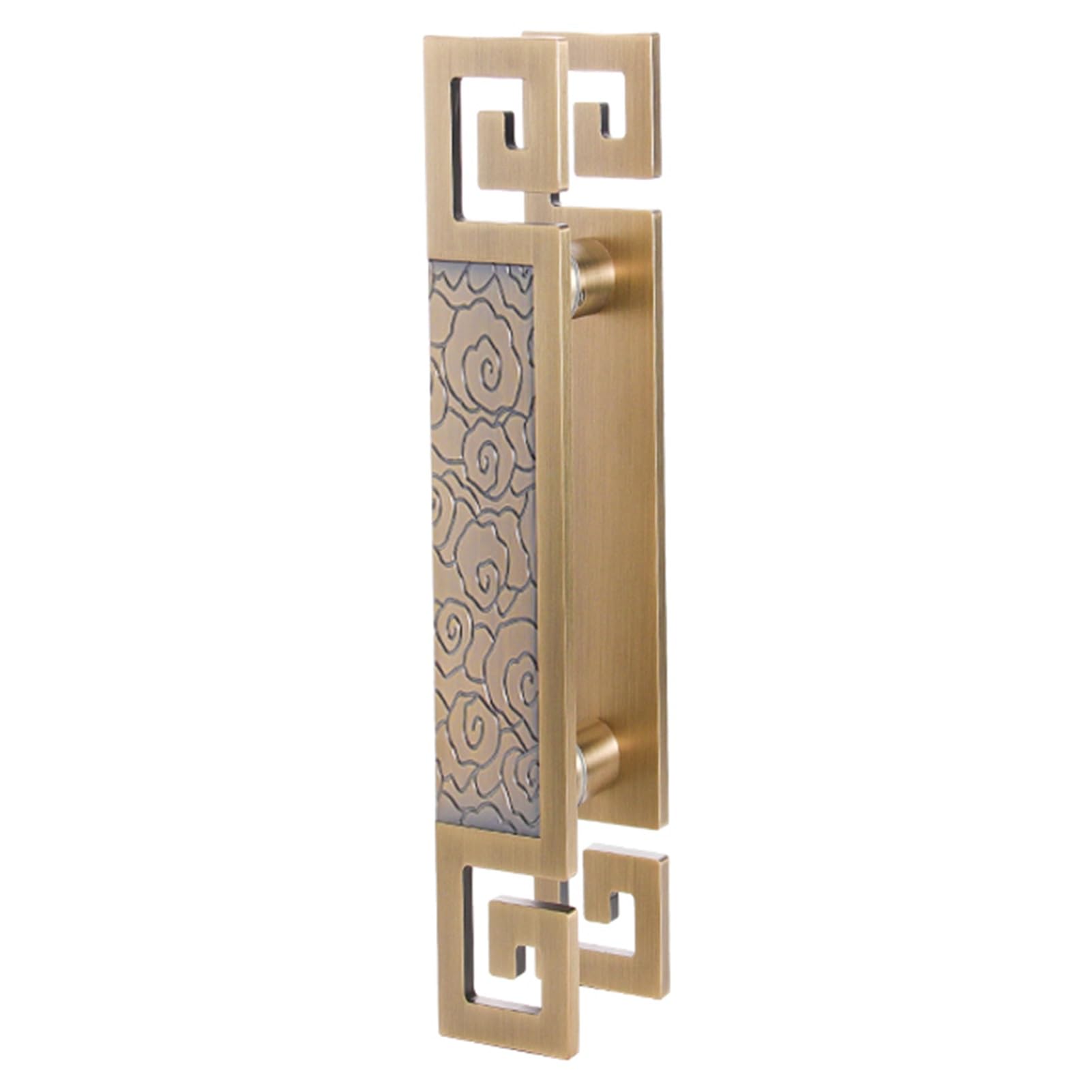 Poignées de porte en métal H bronze grande taille pour entrée