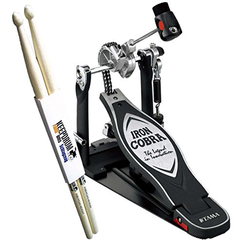 Tama Iron Cobra HP900RN Rolling Glide Pédale + baguettes Keepdrum