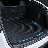 ShowEv für Tesla Model Y Kofferraummatten Frachtmatten wasserdichte rutschfeste Schutzfrachtmatte Oxford Leichtes Material Duty Geruchsneutral für Tesla Model Y Zubehör