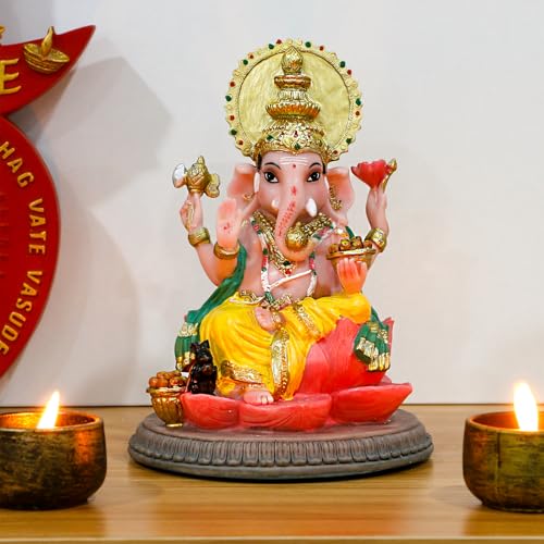 Estatua de Dios Hindu Ganesha 6.8 pulgadas miniatura 6
