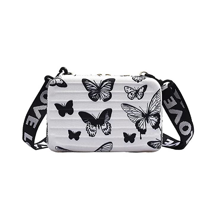 INNOVATIONS forever young sling bags for Women and Girls mini suitcase box sling bag (Butterfly) (B0D4PZX11T) Amazon Price History, Amazon Price Tracker