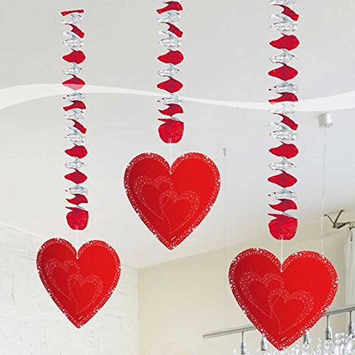 Folat - Décoration à Suspendre Cœurs - 3 pièces