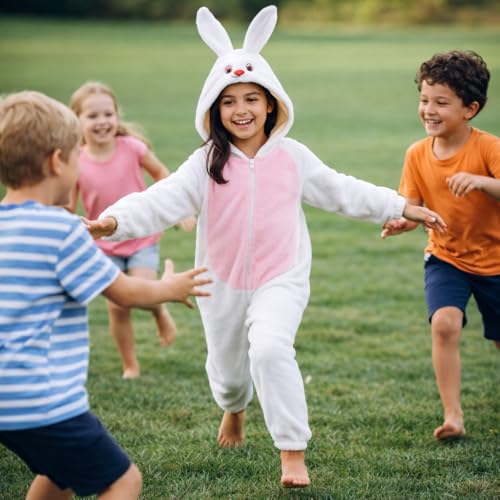 Image of Raj Costume Animal Fancy Dress Costume for Boys & Girls | Hooded Full Body Wildlife Zoo Animal Jumpsuit | Soft Costume for School Function, Fancy Dress, Halloween, Birthday, Cosplay & Role Play