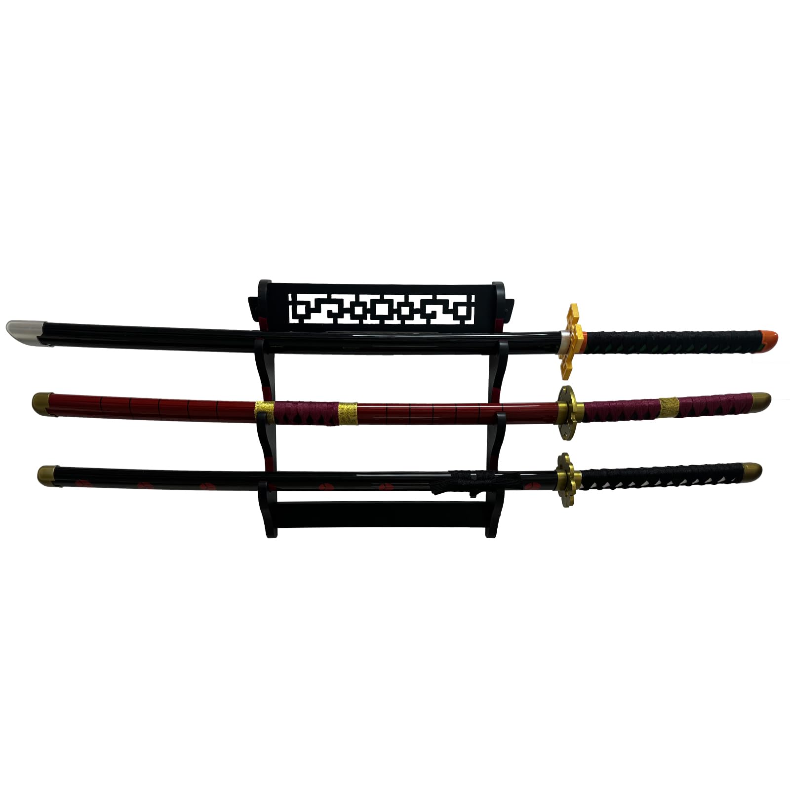 Support pour épée Katana mural 3 animaux Support d'affichage pour sabre Samurai Wakizashi Tanto Porte-vêtements mural Support d'affichage pour épée Rack de présentoir
