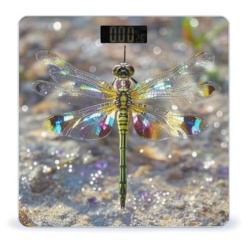 Báscula digital de baño con plataforma de vidrio templado miniatura 1