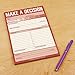 Knock Knock Make A Decision Checklist Note Pad, 6 x 9-Inches