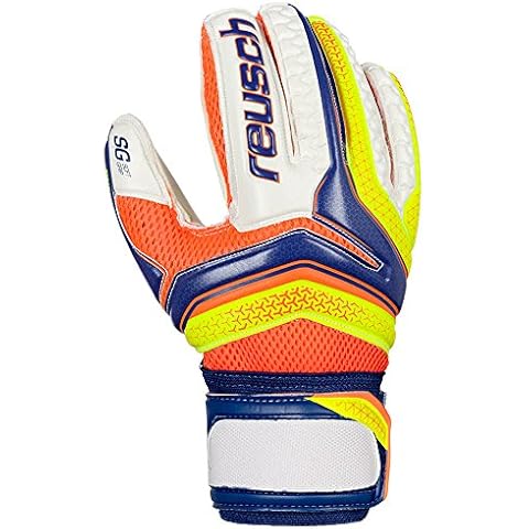 Reusch x Guantes de esquí Extra cálidos, Impermeables y Transpirables, Bebé-Niños, Blue/Yellow, 9.5 Cover