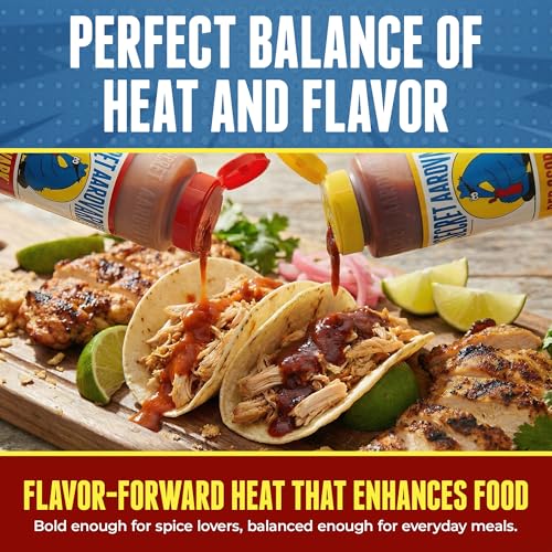 Image of Secret Aardvark Habanero and Red Scorpion Hot Sauce, 2-Pack Bundle 8 fl oz | Roasted Tomatoes & Carrots, Mild and Extreme Heat Combo, BBQ Marinade, No HFCS, Dairy-Free, For Wings and Tacos, Gift Set