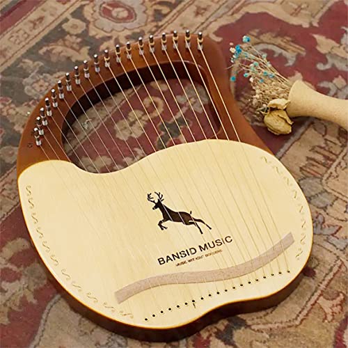Inknote Lyre Harp A Sets Of 19 Lyre Harp Strings Replacement Metal String With 50 Pcs Gold Brass Hollow Rivets Set For Lyre Harp (19 Lyre Harp Strings) #TOP6