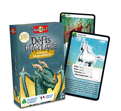 51S+Mrbvw0L Bioviva - Jeu De Cartes Défis Nature Créatures Légendaires, Petit